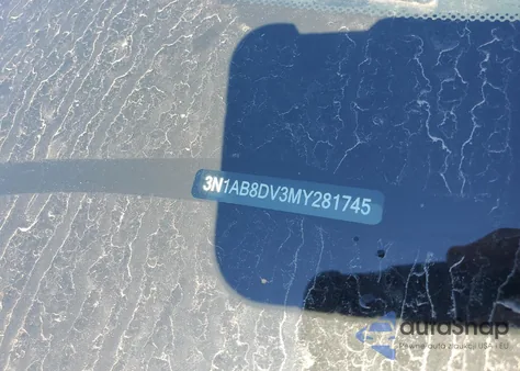 2021 Nissan Sentra Sr z USA, uszkodzony, nr VIN 3N1AB8DV3MY281745